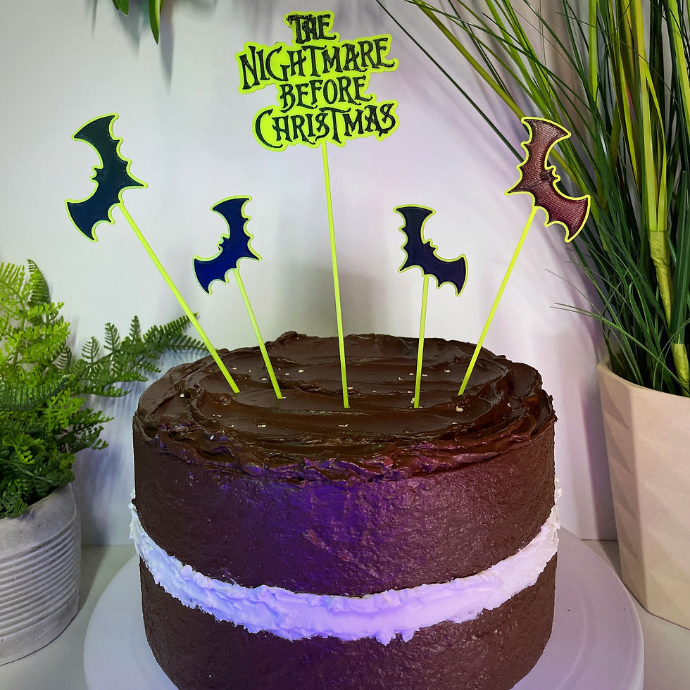 Thumbnail: Nightmare Before Christmas Oogie Boogie Inspired Cake Topper