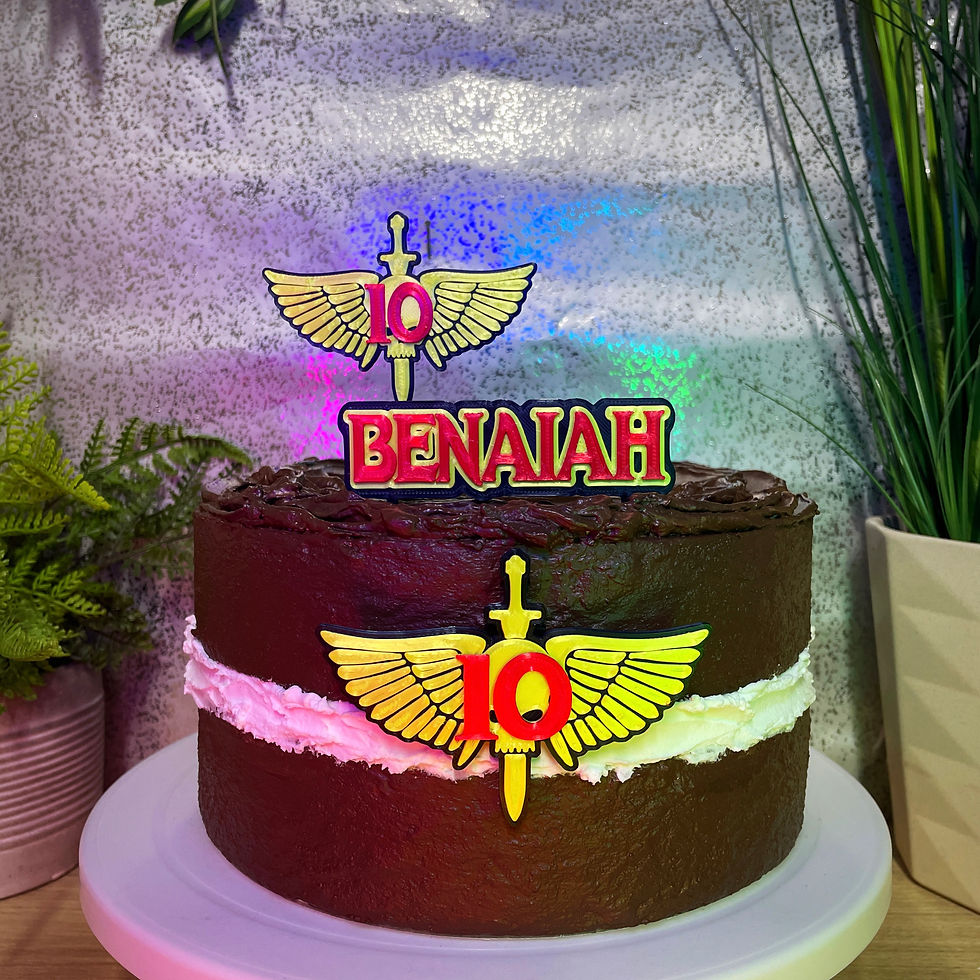 Thumbnail: Warhammer Inspired Cake Toppers - Yellow