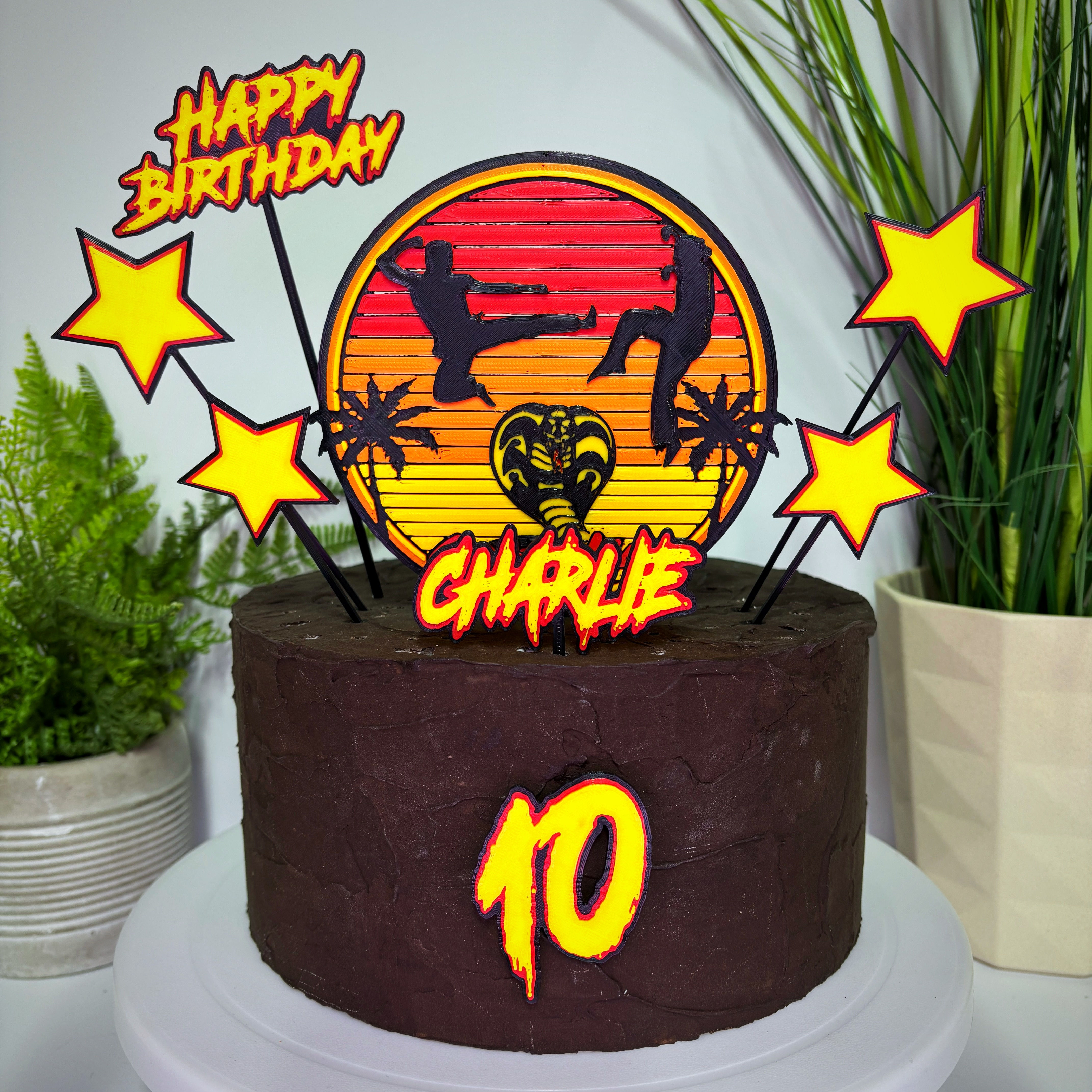 Karate Inspired Cake Toppers