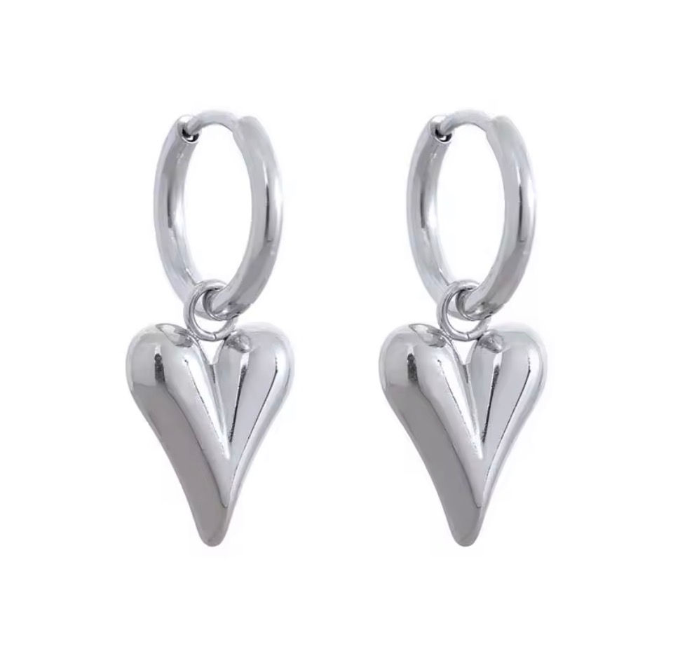 Hoops Heart Silber