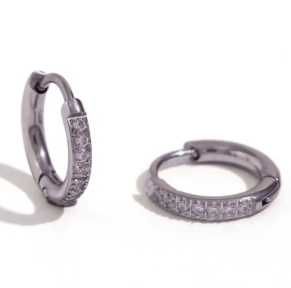 Mini Huggies Crystal Silber