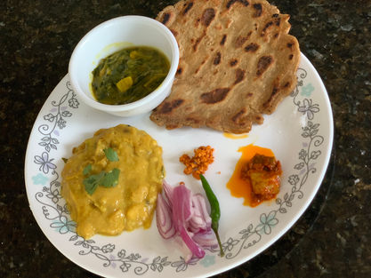 Maharashtrian Pithla - Bhakari
