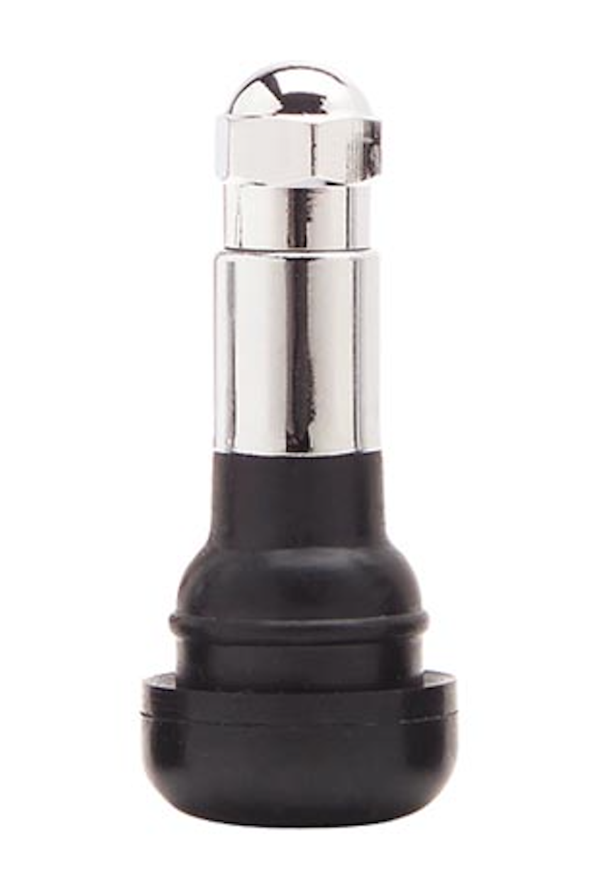 413SC Chrome Sleeve Snap-In Tubeless Tire Valve Qty/1