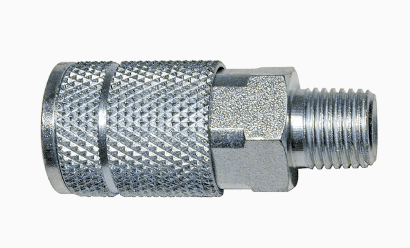 C1 1/4" T Design x 1/4" MNPT Steel Coupler Qty/1