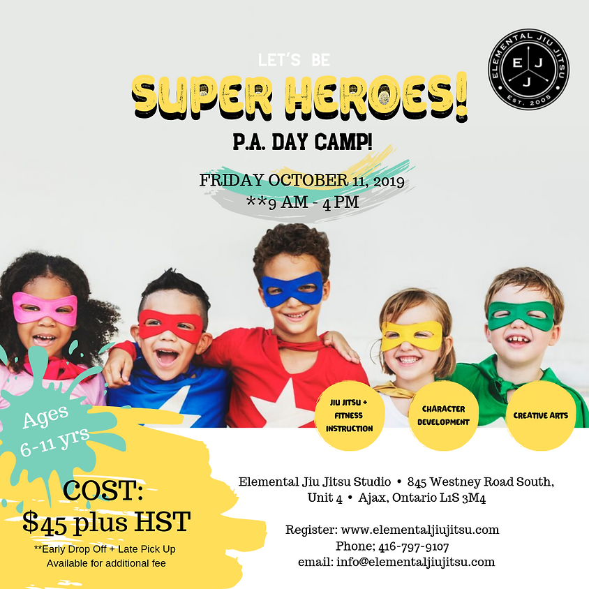Let's Be Superheroes! P.A. Day Camp