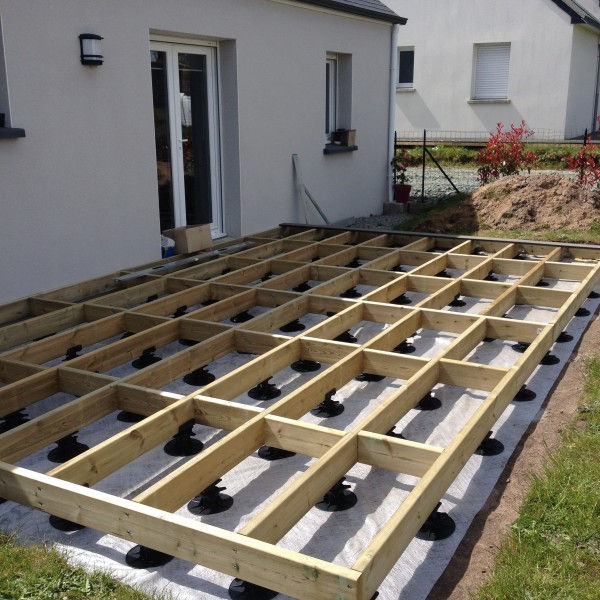structure terrasse sur plots
