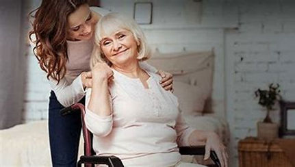 Caregiver with Client