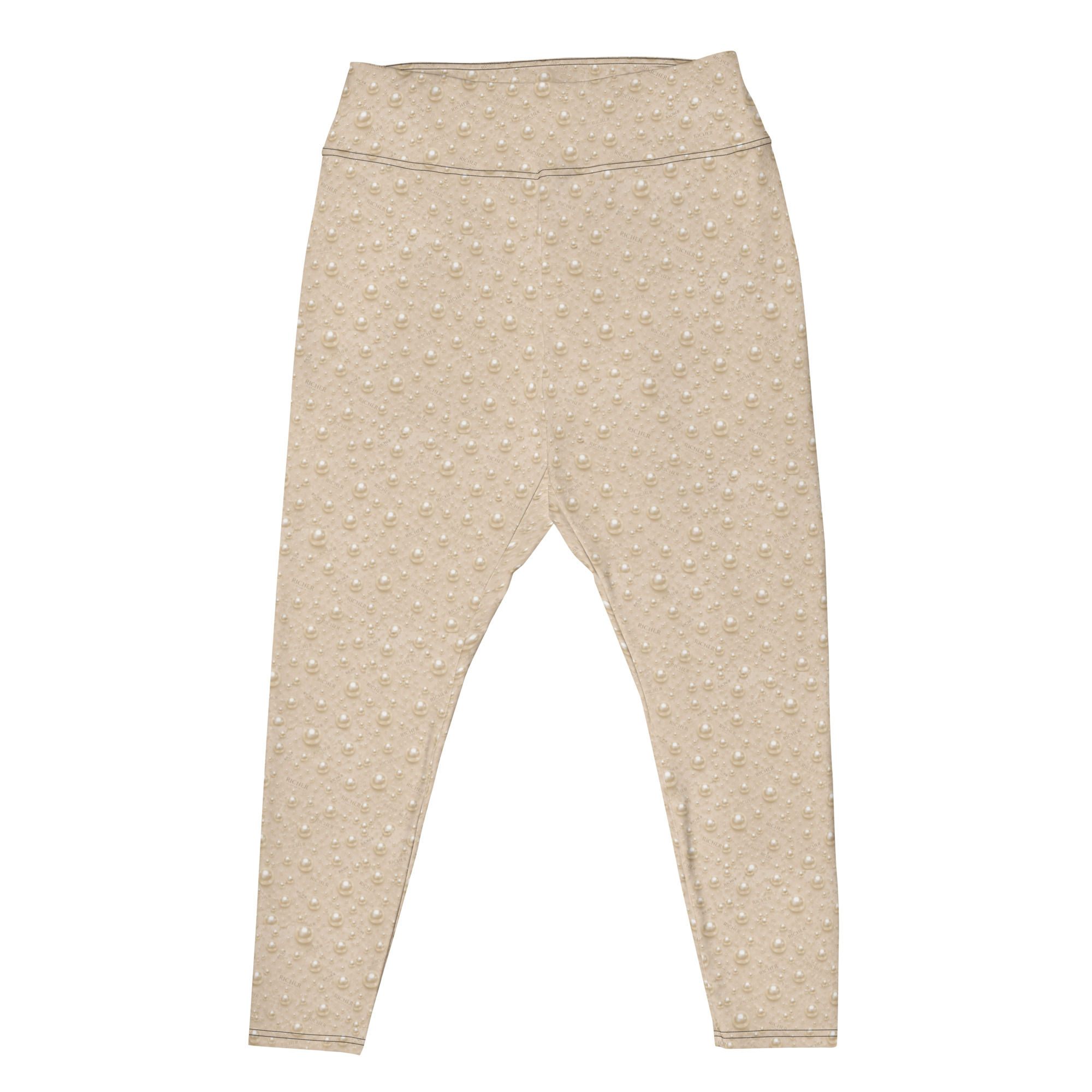 RICHER SOCIETY GILDED PEARL Plus Size Leggings