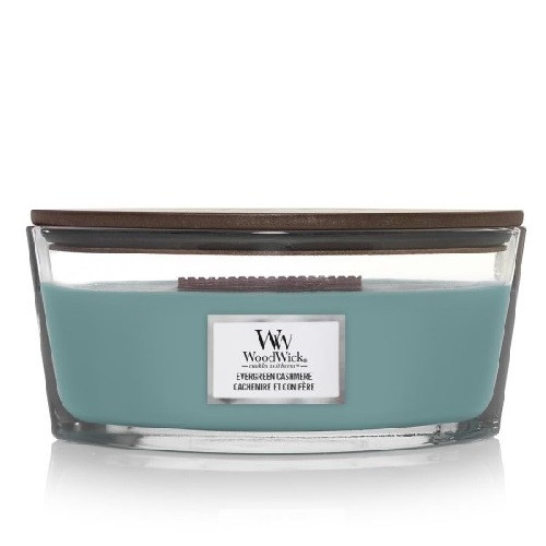 WoodWick Evergreen Cashmere Ellipse Candle Hargreaves of Buxton