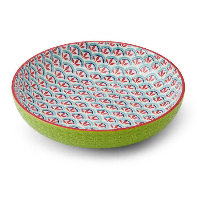 Mikasa Geometric Line Stoneware Bowl, 900ml, 21 x 5cm