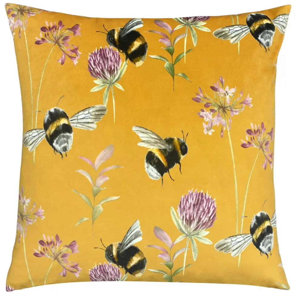 Riva Country Bee Garden Cushion Honey