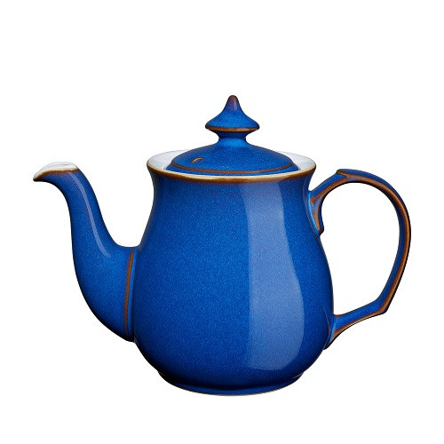 Denby Imperial Blue Teapot Hargreaves of Buxton