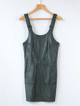 chinese dress ladies Anna Black Cotton Dress Pockets | Sleeveless Midi