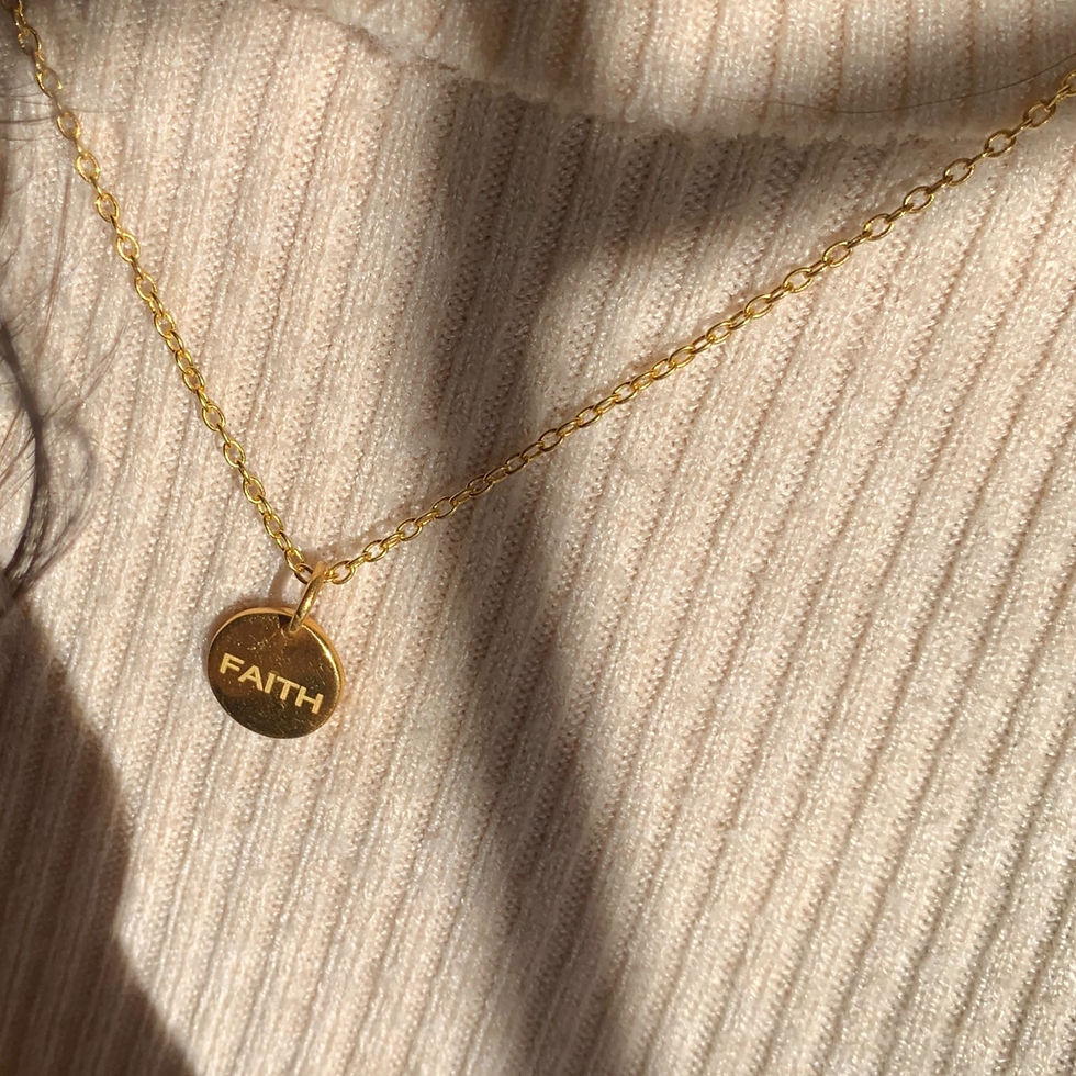 Thumbnail: Etched Disc Necklace
