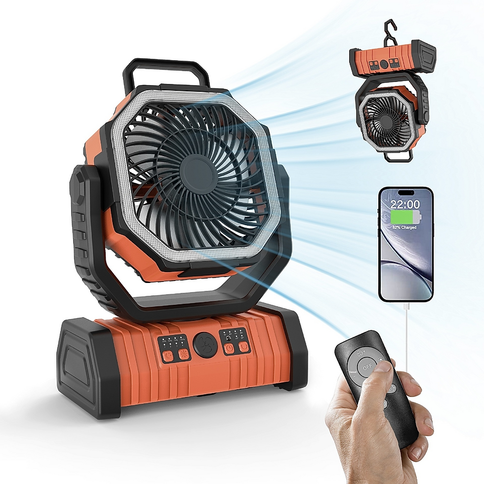 Miniatura: Outdoor Household Power Bank LED Light Camping Fan