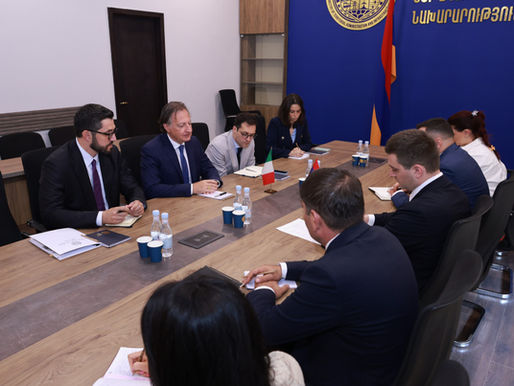 Tra Italia e Armenia infrastrutture e investimenti in primo piano