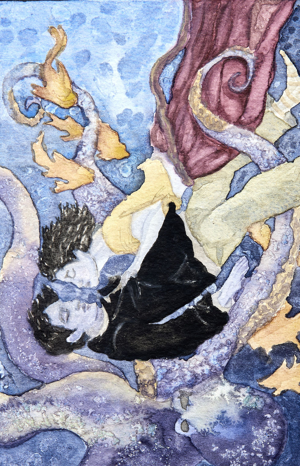 Figure 5: Tiffany Foster, Lover, Lover, 2020, watercolour on paper