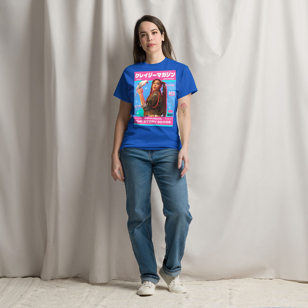Thumbnail: Unhinged Magazine Cover With Jumpy The Parrot! - Unisex Tee