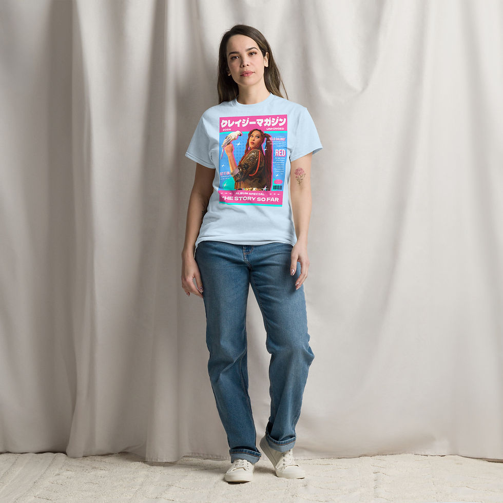 Thumbnail: Unhinged Magazine Cover With Jumpy The Parrot! - Unisex Tee