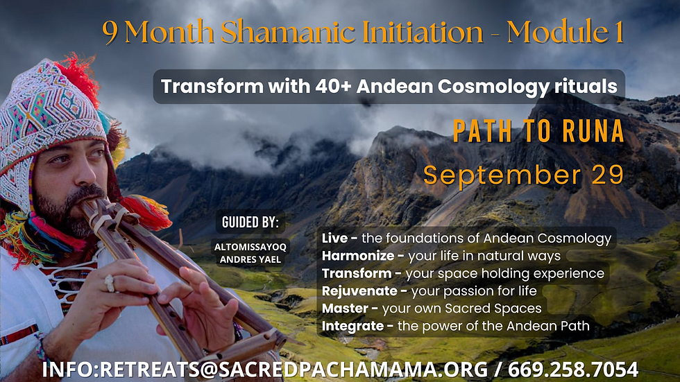 Shamanic Initiation - Module I / September 29th