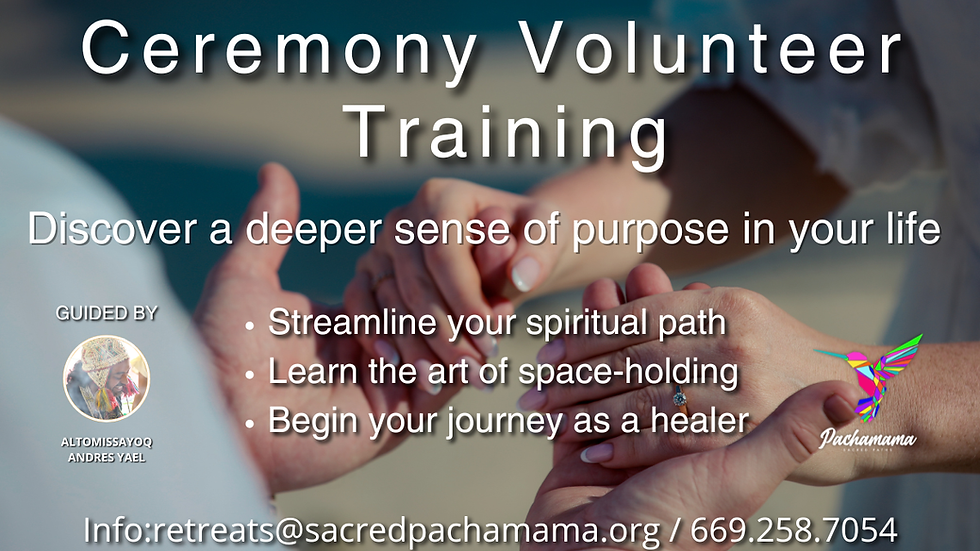 Ceremony Volunteer Training