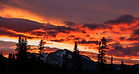 Dramatic Sunset over the Mountains