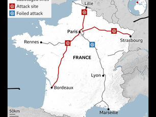Terrorismo na França : Sabotagem nas linhas ferroviária causa estragos na abertura das Olimpiadas de Paris antes da cerimônia Olímpica.