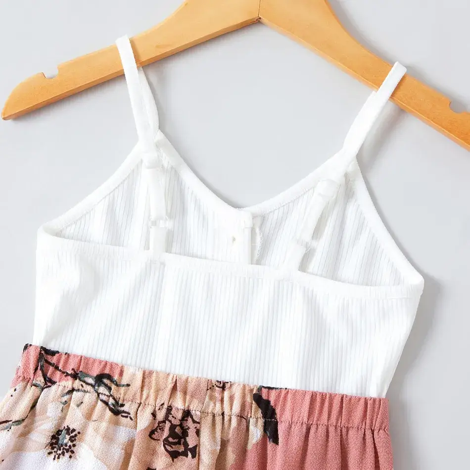 Thumbnail: V-Neck Floral Short Rompers for Mommy & Me