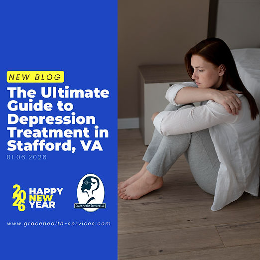 A person experiencing mental clarity and relief after receiving depression treatment in Stafford VA at Grace Health Services