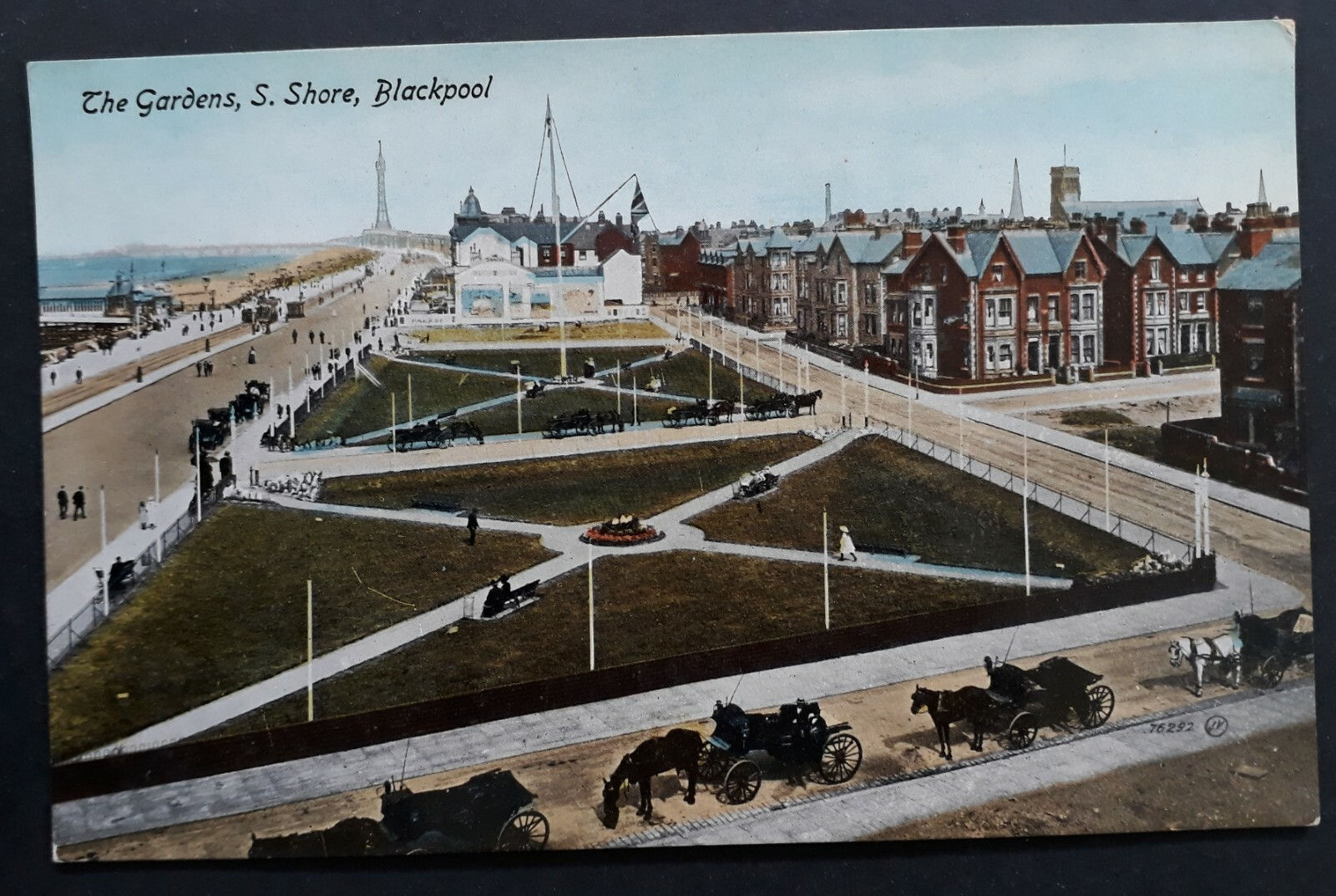 c.1910 Great Britain Postcard "The Gardens Blackpool" Unused