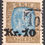 Thumbnail: 1929 Iceland 10Kr on 2Kr blue & olive brown King Christian IX stamp Used SG150