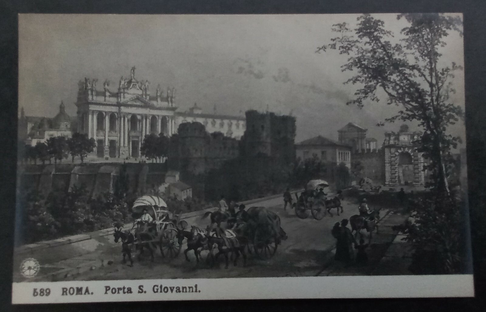 Undated Italy Postcard-Porta Saint Giovanni, Rome Unused