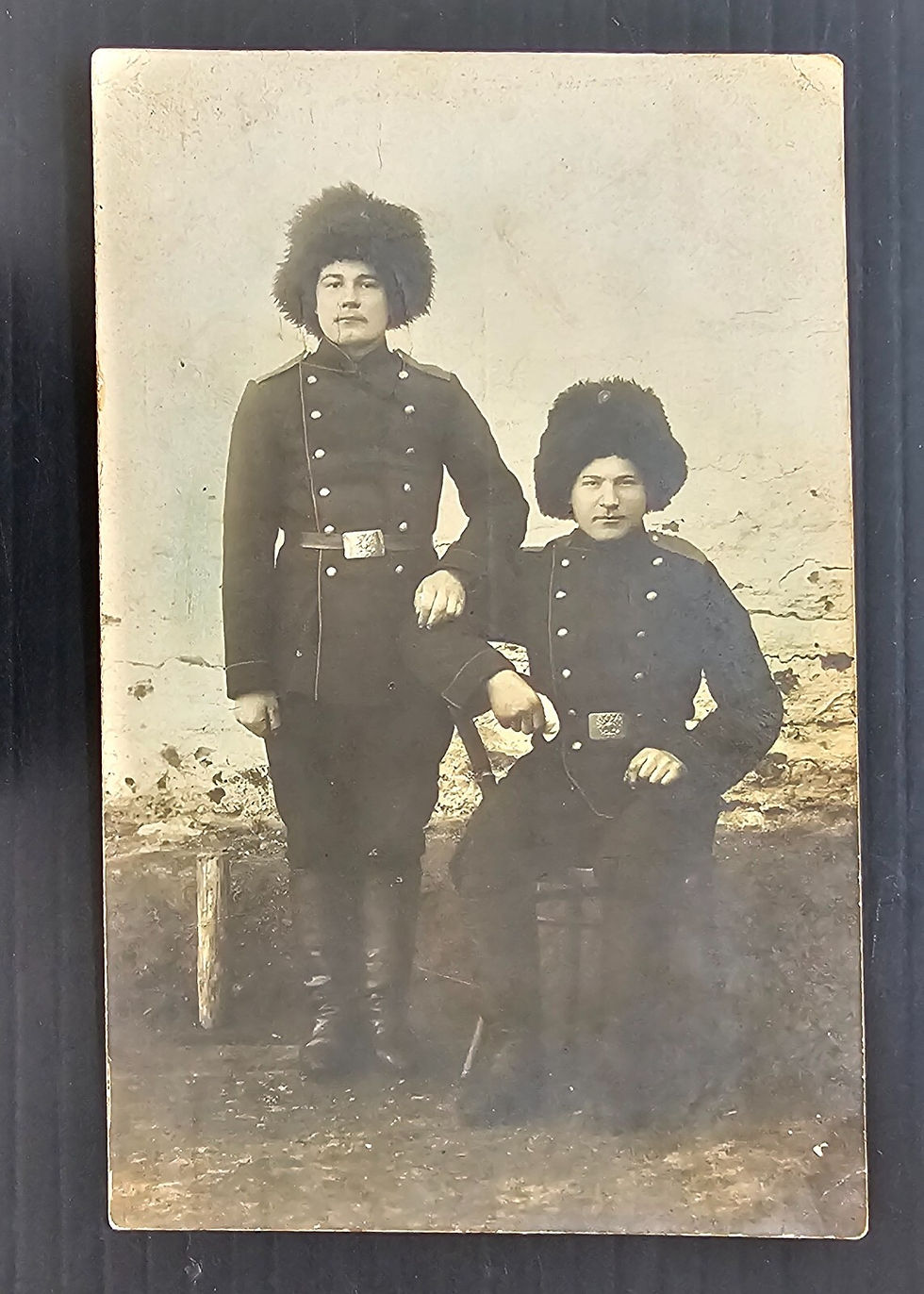 Undated Soviet Union Postcard-Photo of Soldiers Unused No Stamp