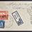 Thumbnail: 1953 Aden (Seiyun) Reg Airmail Cover 2 Stamps cd Seiyun-Aden Camp
