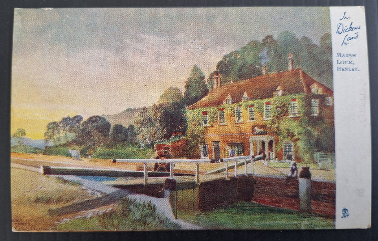 Undated Great Britain Tucks Postcard-Marsh Lock Unused
