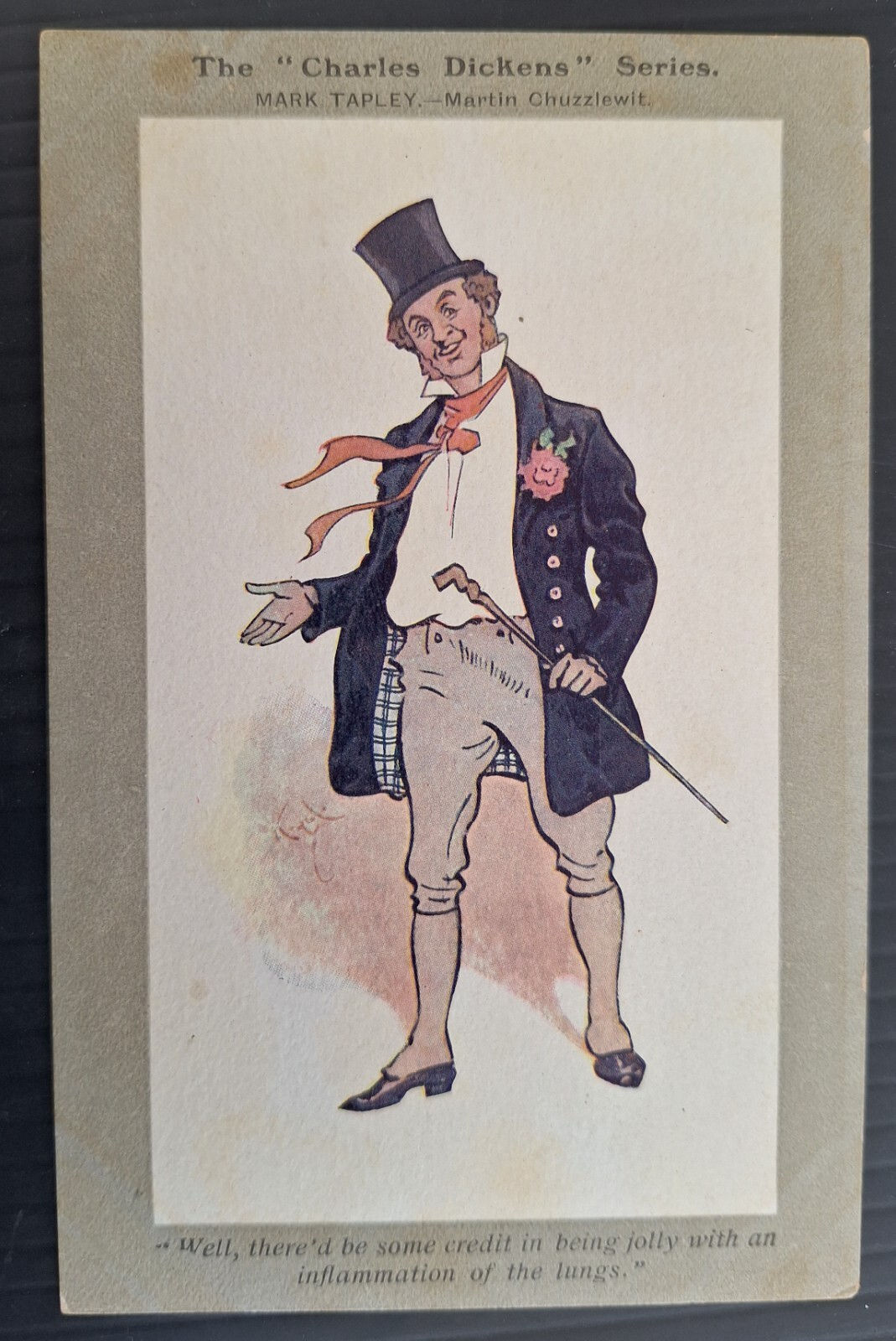 Undated Great Britain Dickens Series Postcard-Mark Tapley Unused