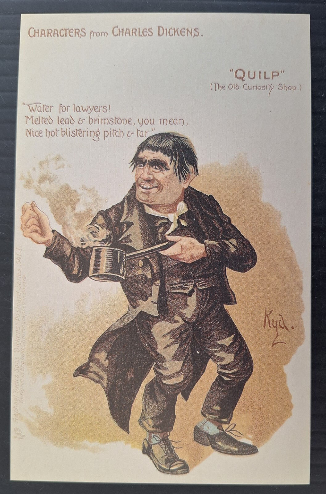 Undated Great Britain Dicken's Museum Postcard-Quilp Unused