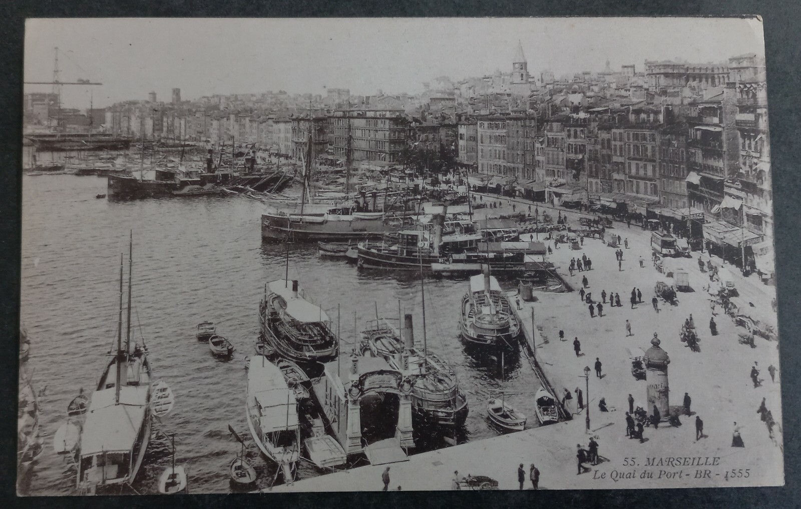 Undated France Postcard-The Quay of the Port Unused No stamp