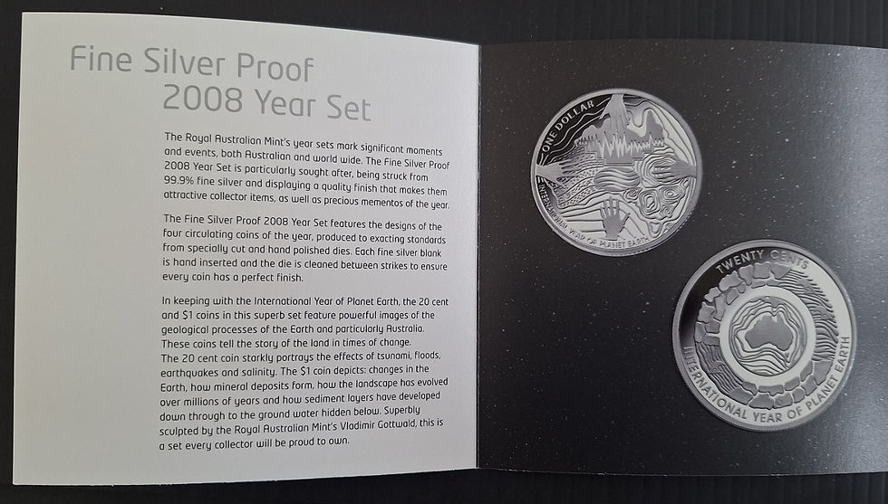 Thumbnail: 2008 Australia Year Set 6 Coins  CASE, BOOKLET & BOX ONLY no coins