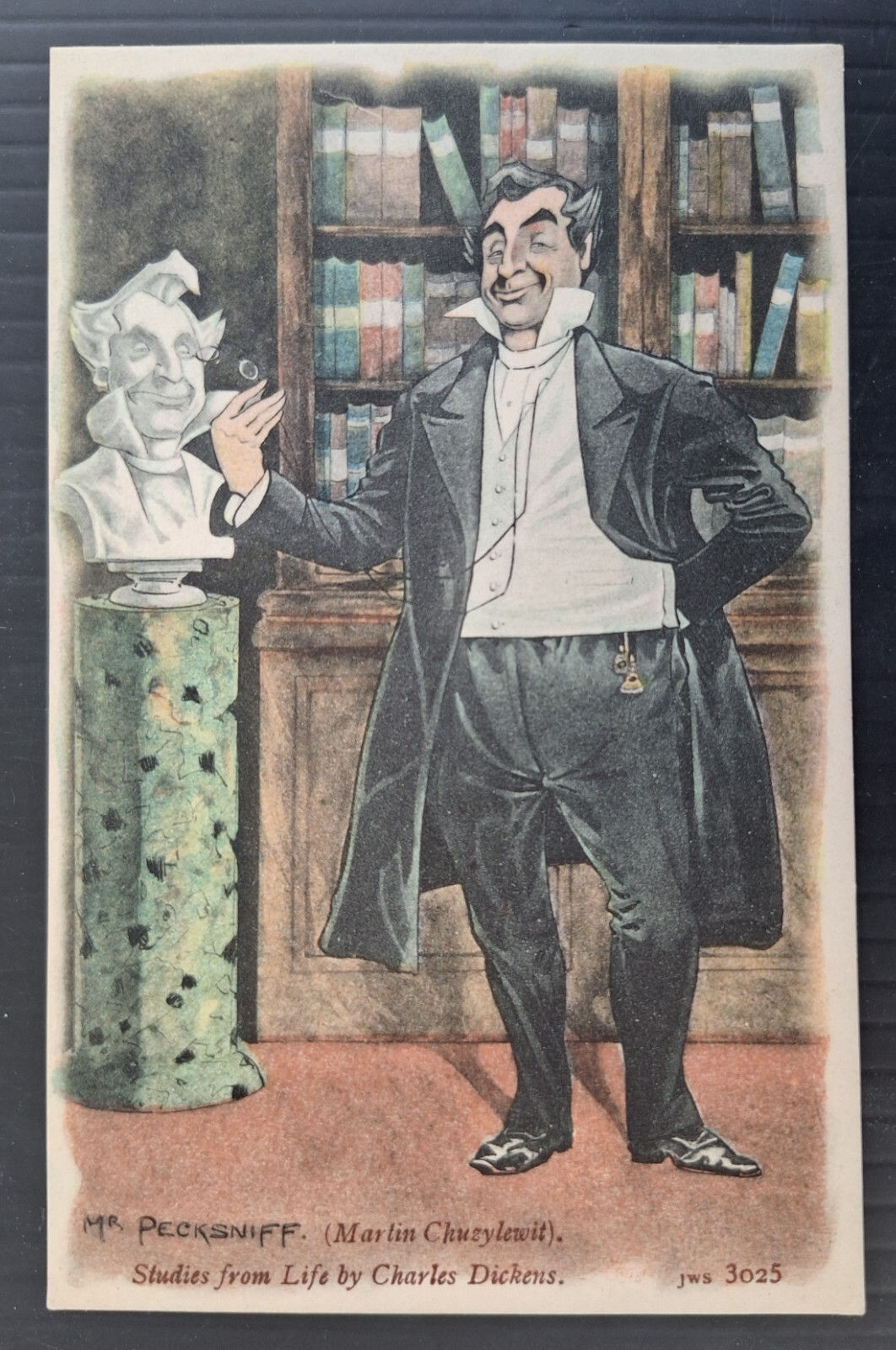 Undated Great Britain Dickens Postcard-Mr Pecksniff Unused