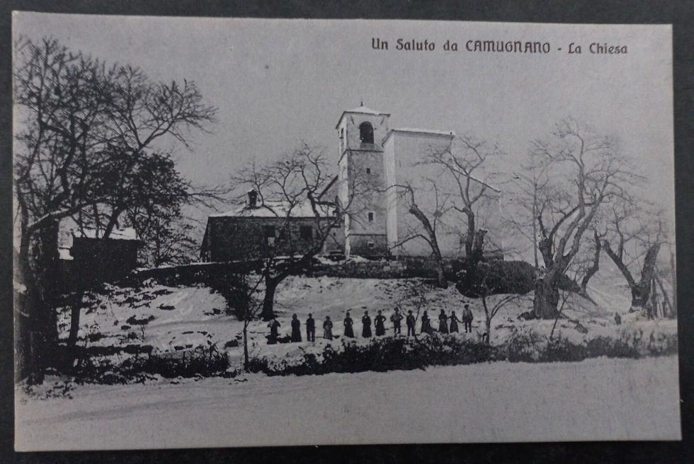 Undated Italy Postcard-Greetings from Camugnano Unused No Stamp