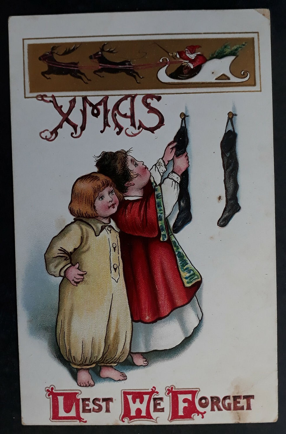 1912 Great Britain Birns Brothers Postcard-Lest we Forget Used