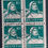 Thumbnail: 1963 Switzerland block of 4 x 10c blue green William Tell stamps Lausanne