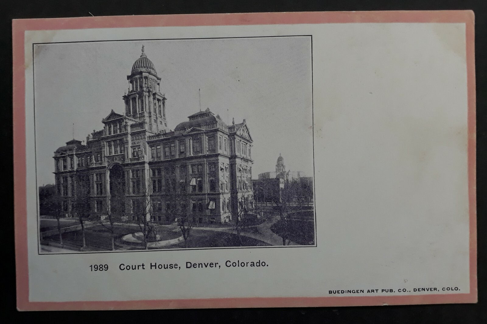 Undated United States Postcard-Court House, Denver, Colorado Unused