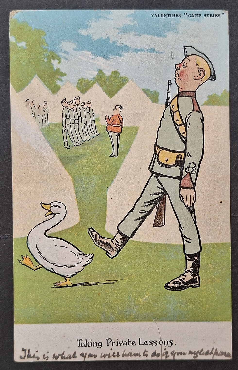 c. 1900s Australia Postcard-Taking Private Lessons cd Sydney Used