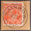 Thumbnail: 1924 Australia 1 1/2d scarlet KGV stamp on Piece RAINBOW VIC 19 SE 24 Postmark