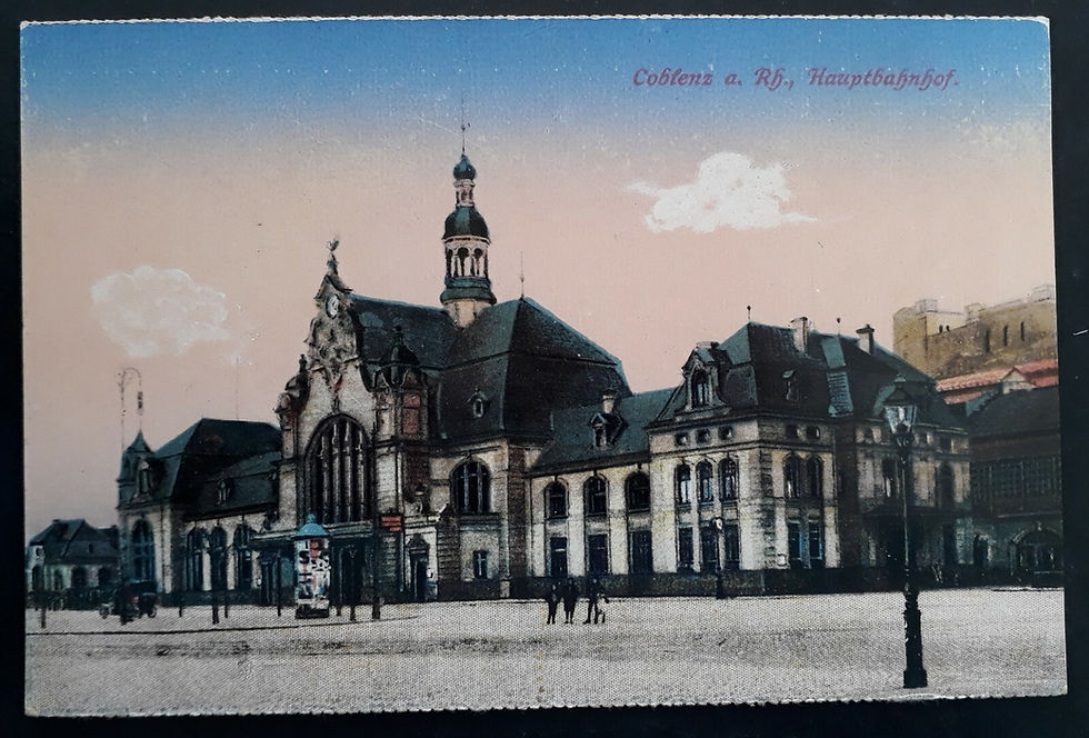 c.1910s Germany Postcard "Coblenz Hauptbahnhof" Unused