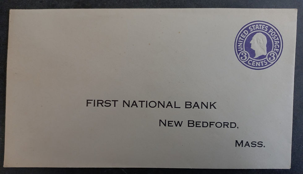 Undated United States 3c stamped Cover sent to New Bedford, Mass