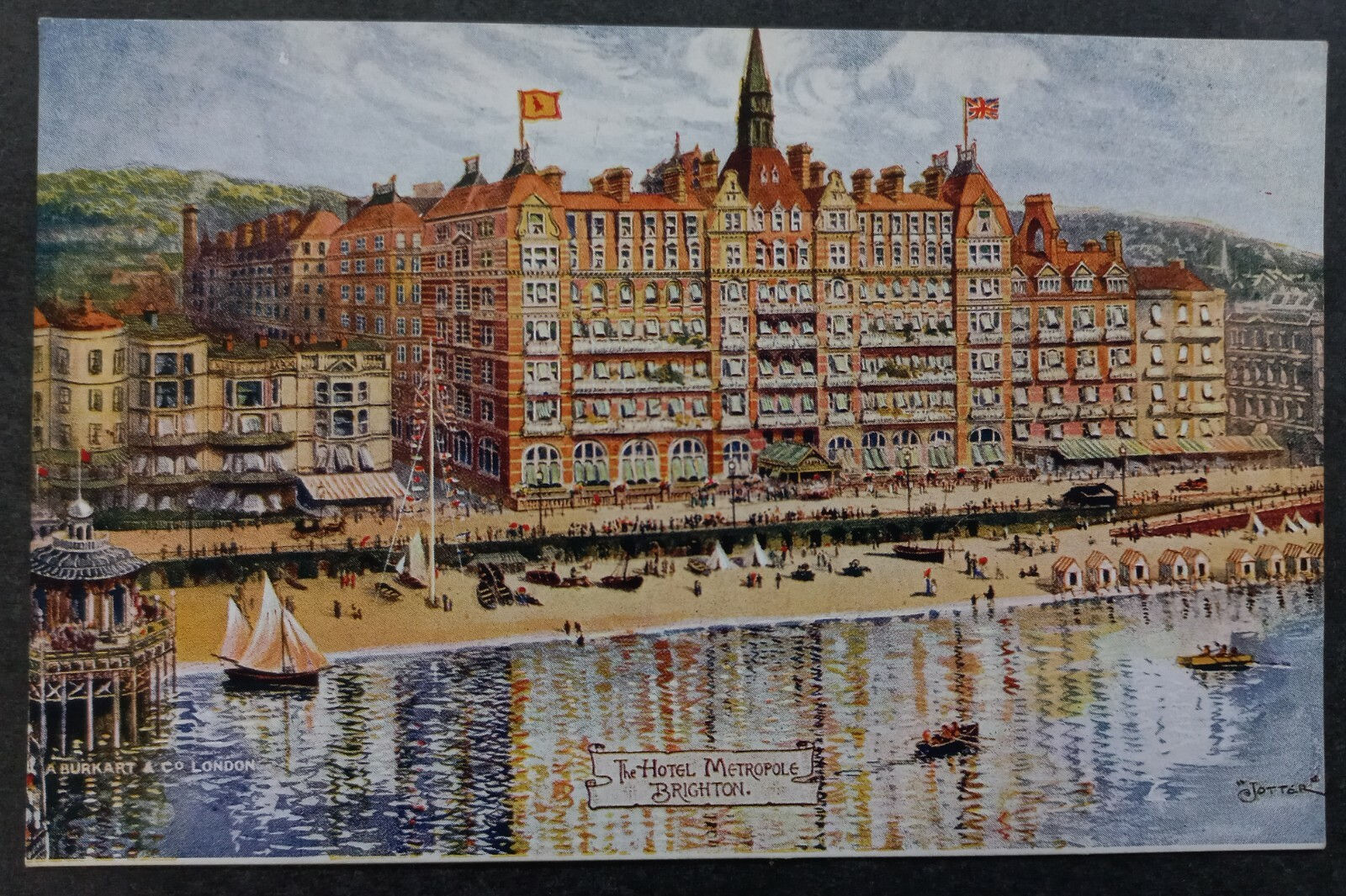 Undated Great Britain Postcard-Hotel Metropole, Brighton Unused No stamp