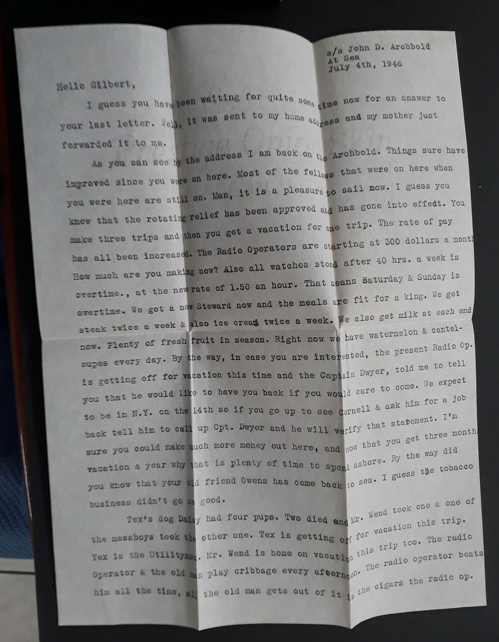 Thumbnail: 1946 United States Airmail Cover & Letter ties 8c stamp canc Aransas Pass